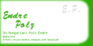 endre polz business card